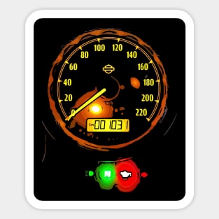 Motorcycle speedometer Sticker